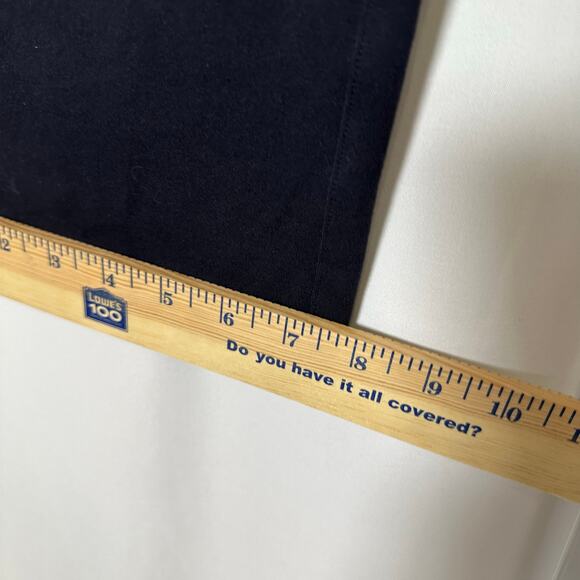 Quince Ultra-Stretch Ponte Straight Pants Navy L Inseam 28 Comfy Business Casual - Picture 7 of 7